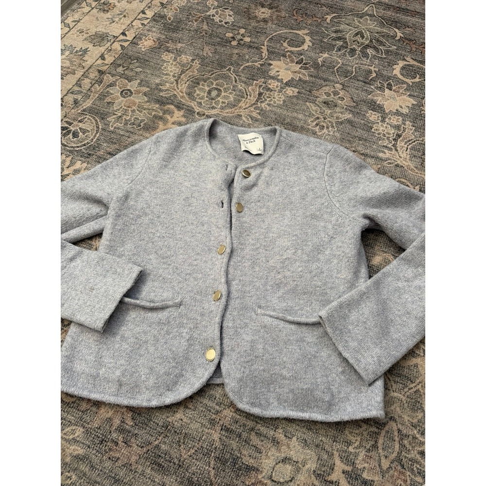 Abercrombie and Fitch Sweater Blazer Cardigan Gold Buttons